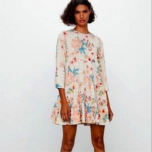 Zara Floral Sharon Dress NWT